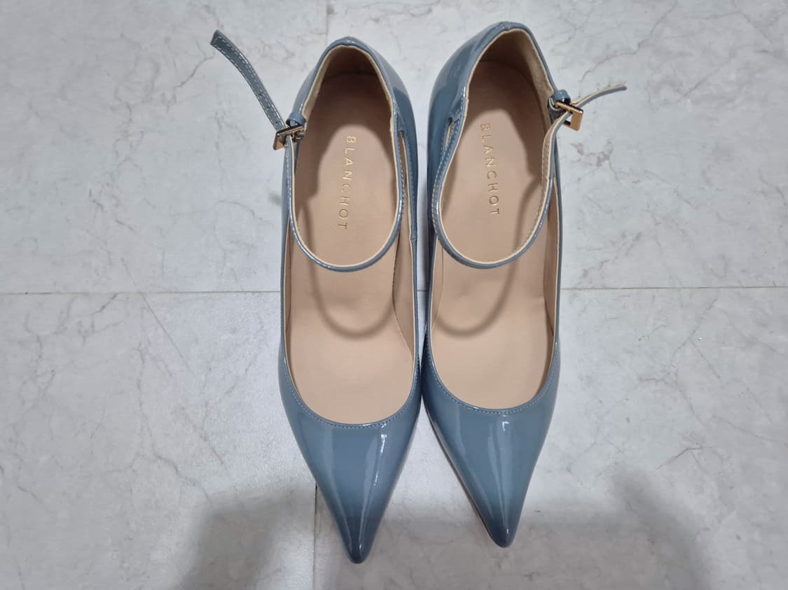 새상품 블랑쇼 레이디 스트랩 힐 Lady strap heel 스카이 블루 상품이미지1