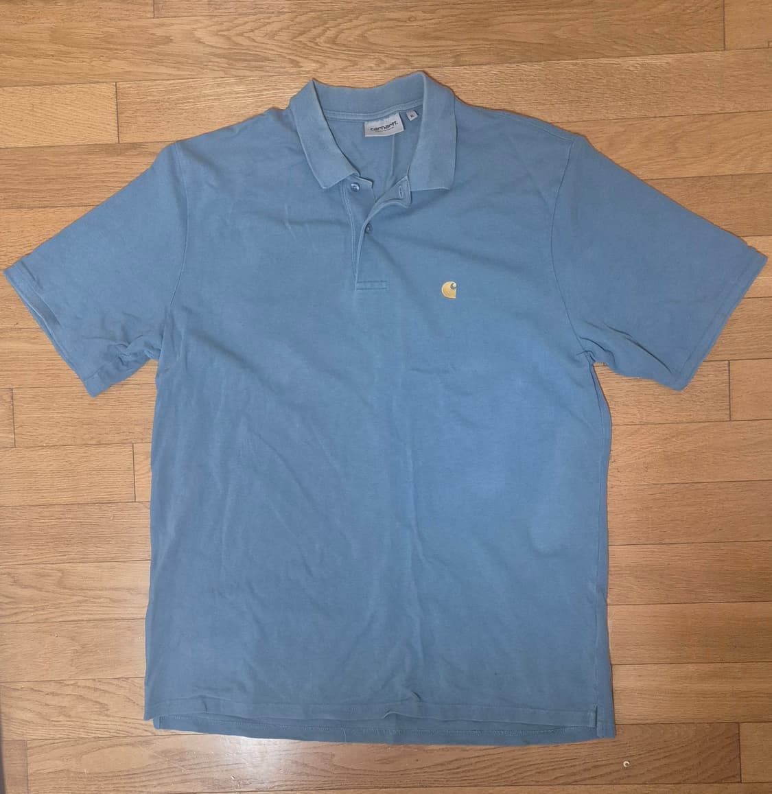 칼하트 WIP 반팔 카라티 XL 블루 상품이미지1