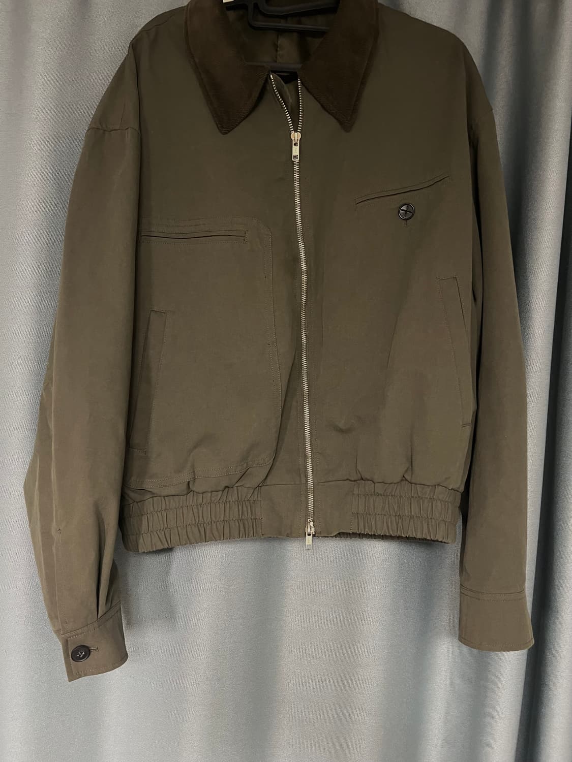 인템포무드 루프 포켓 워크 자켓 카키 상품이미지3