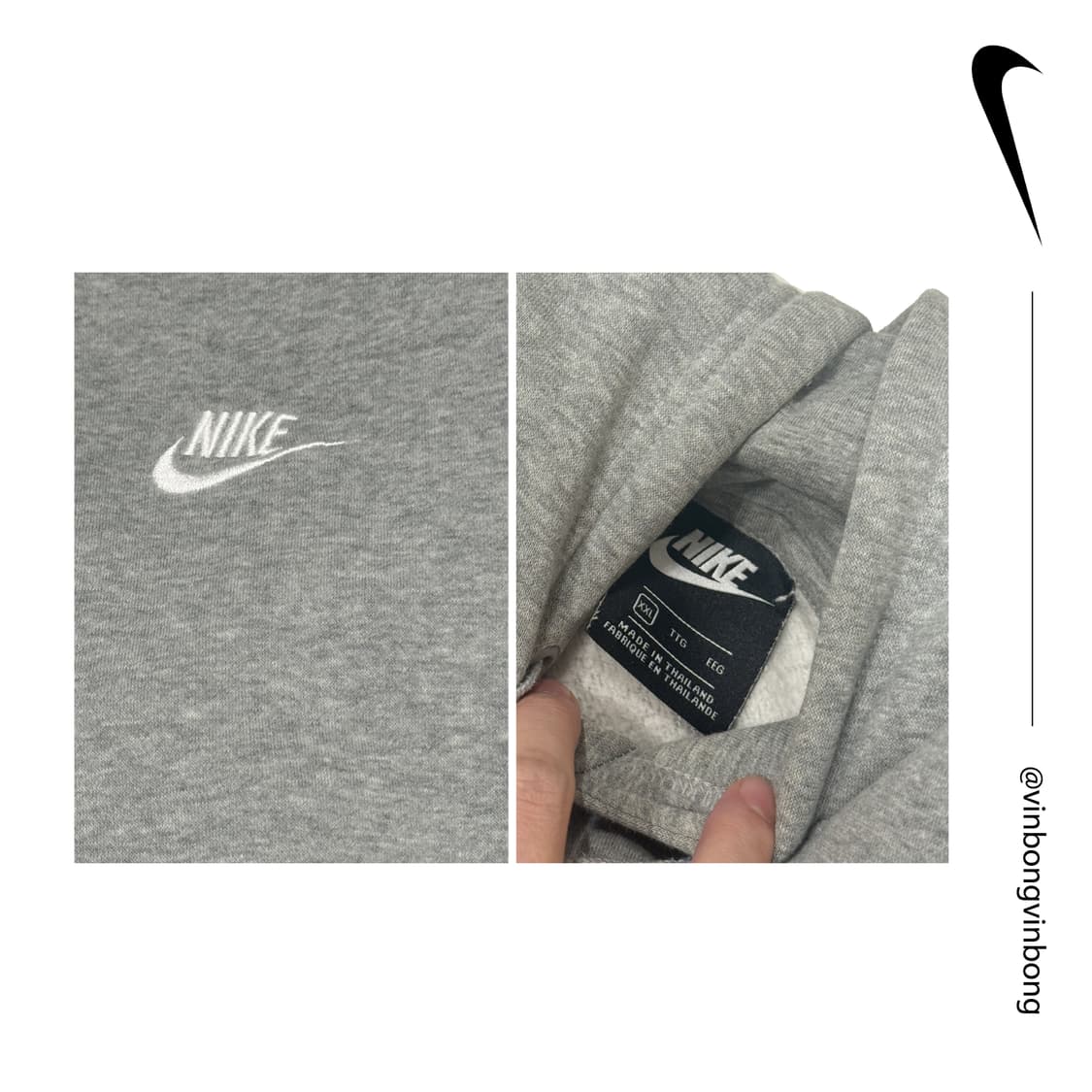 나이키 후드티 (그레이) 상품이미지4