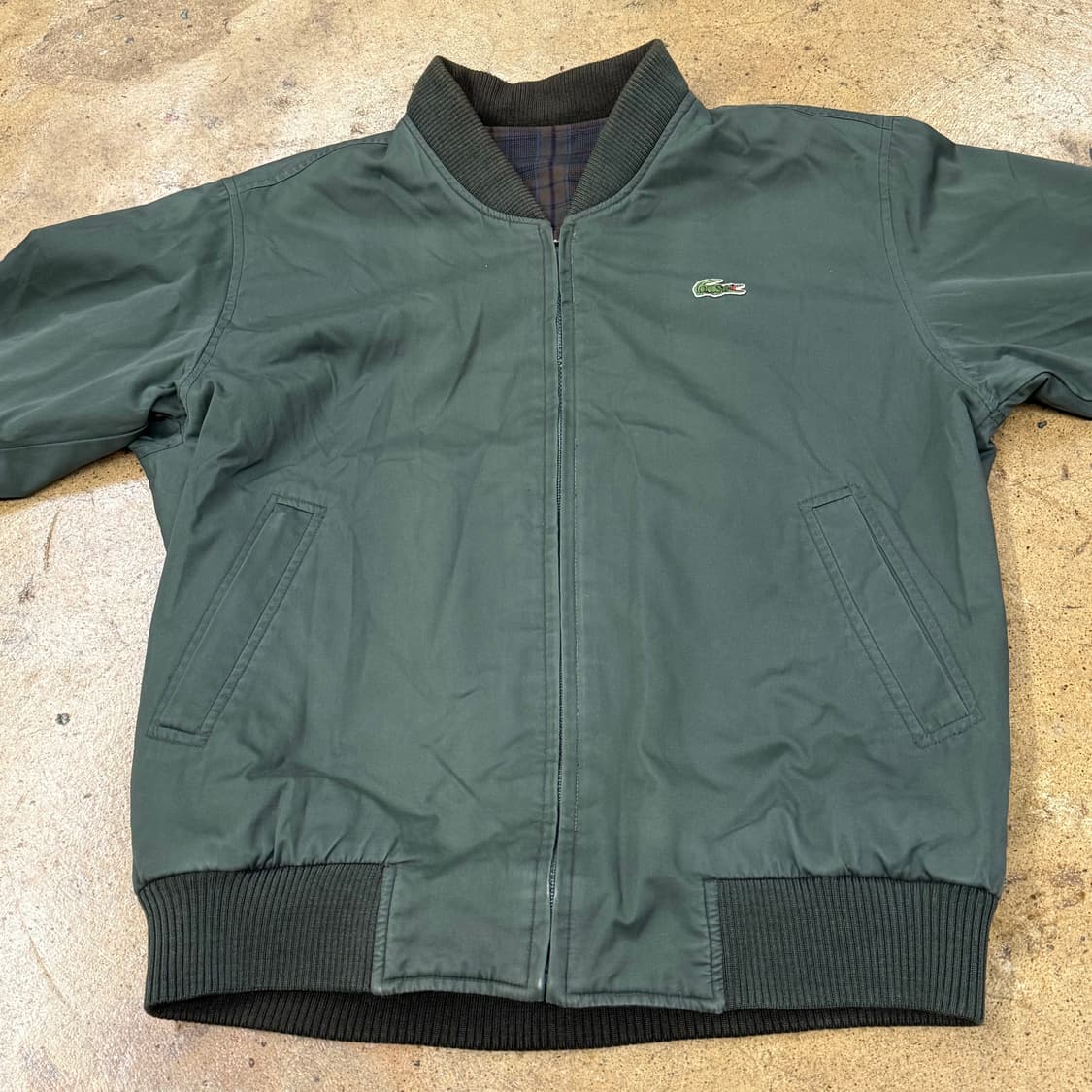 [정품/100] 라코스테 올드스쿨 리버시블 블루종 자켓 b10 상품이미지5