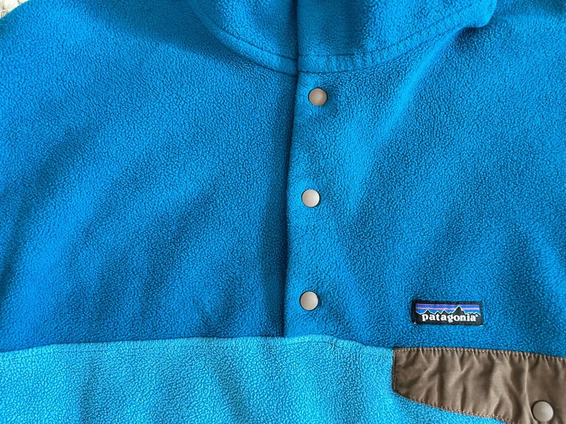 10s 파타고니아 신칠라 스냅-T 블루/브라운 상품이미지2