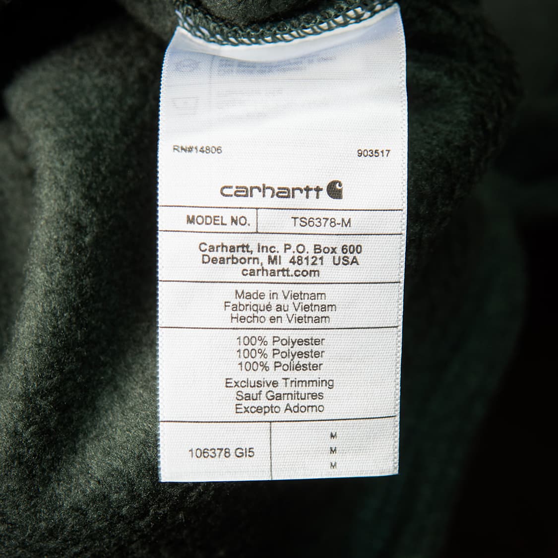 [105] 칼하트 26FW 106378 쿼터집 플리스 스웨터 미발매샘플  상품이미지8