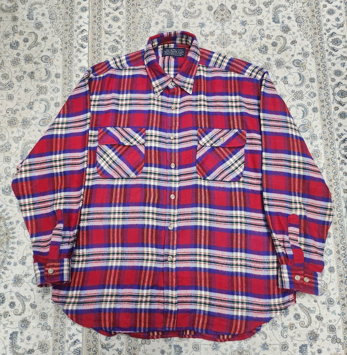 아베크롬비 플란넬 체크 셔츠 L (크게나옴) (110-115) 상품이미지1