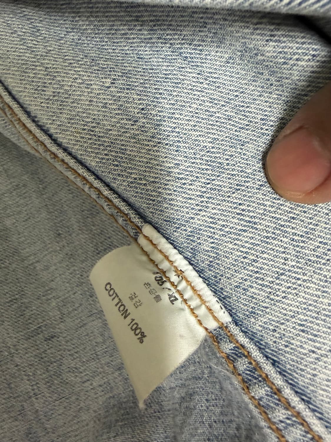 토니웩 페인팅 데님 청자켓 XL 상품이미지4