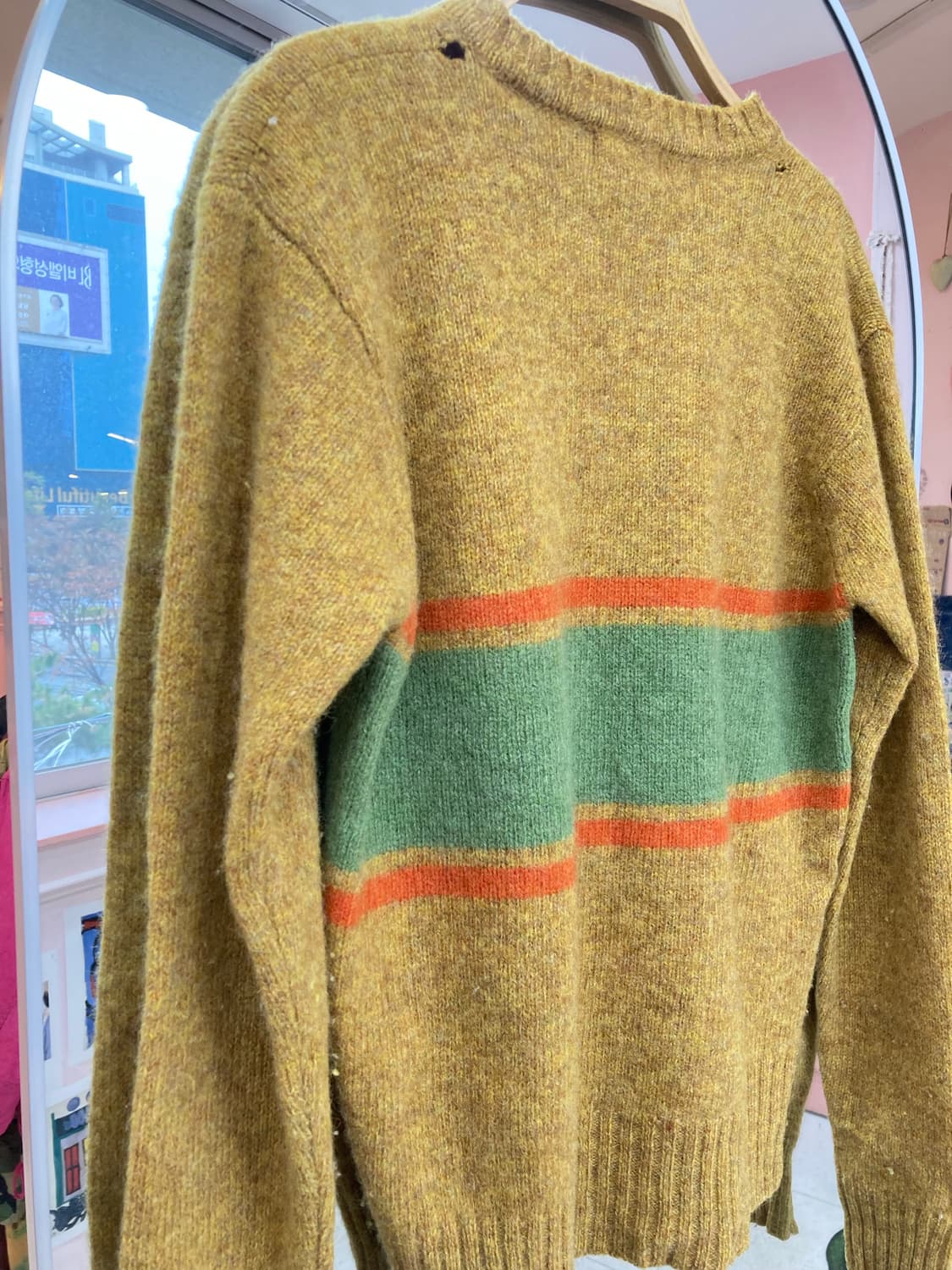 폴스미스 PAUL SMITH 울 100% 옐로우 니트 상품이미지7