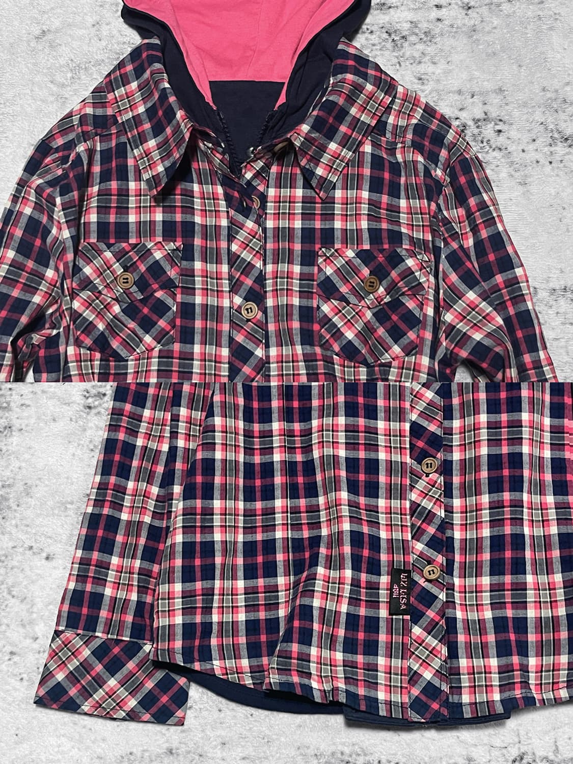 (Liz Lisa) y2k layered flannel  상품이미지4