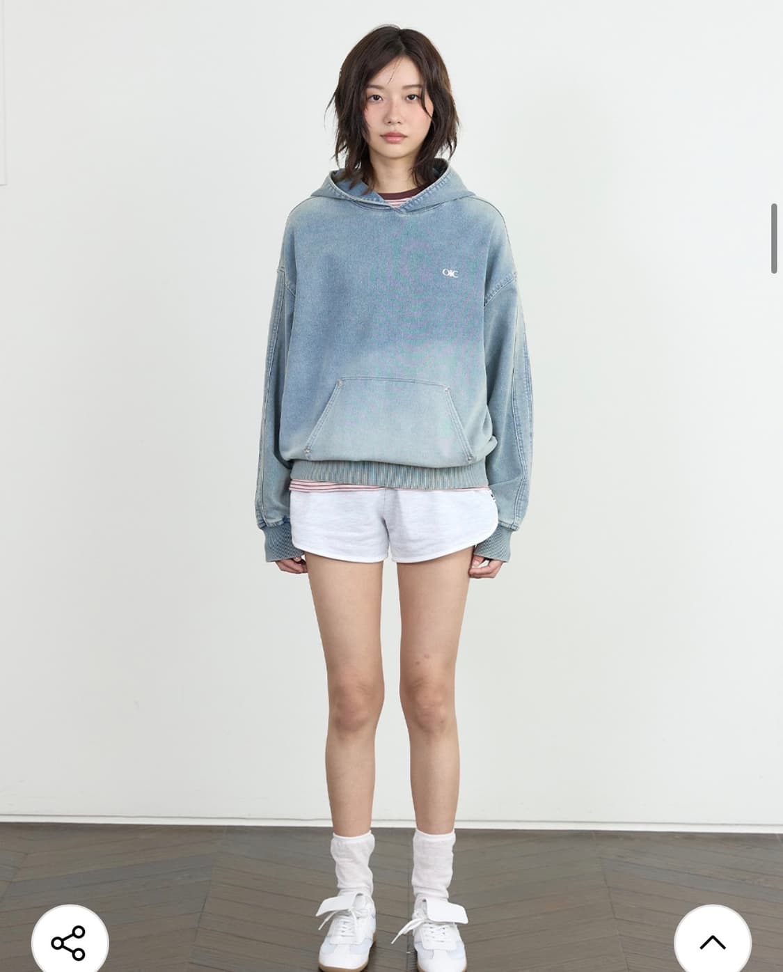 새상품) OIO COLLECTION  오아이오아이 후드티 M 상품이미지7