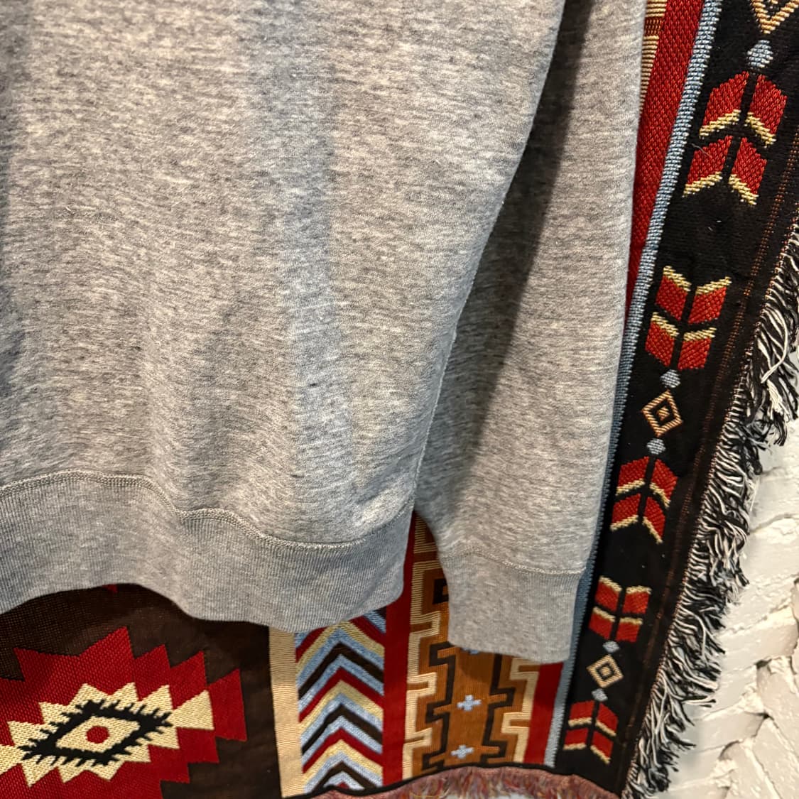 폴로 빈티지 그레이 기모 맨투맨 상품이미지4