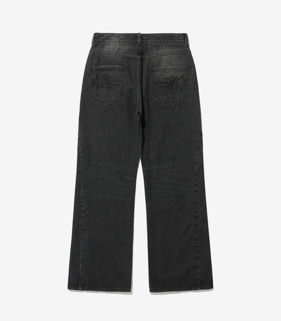 나이스고스트클럽 사이드패널 부츠컷 데님 블랙 (M) 상품이미지2