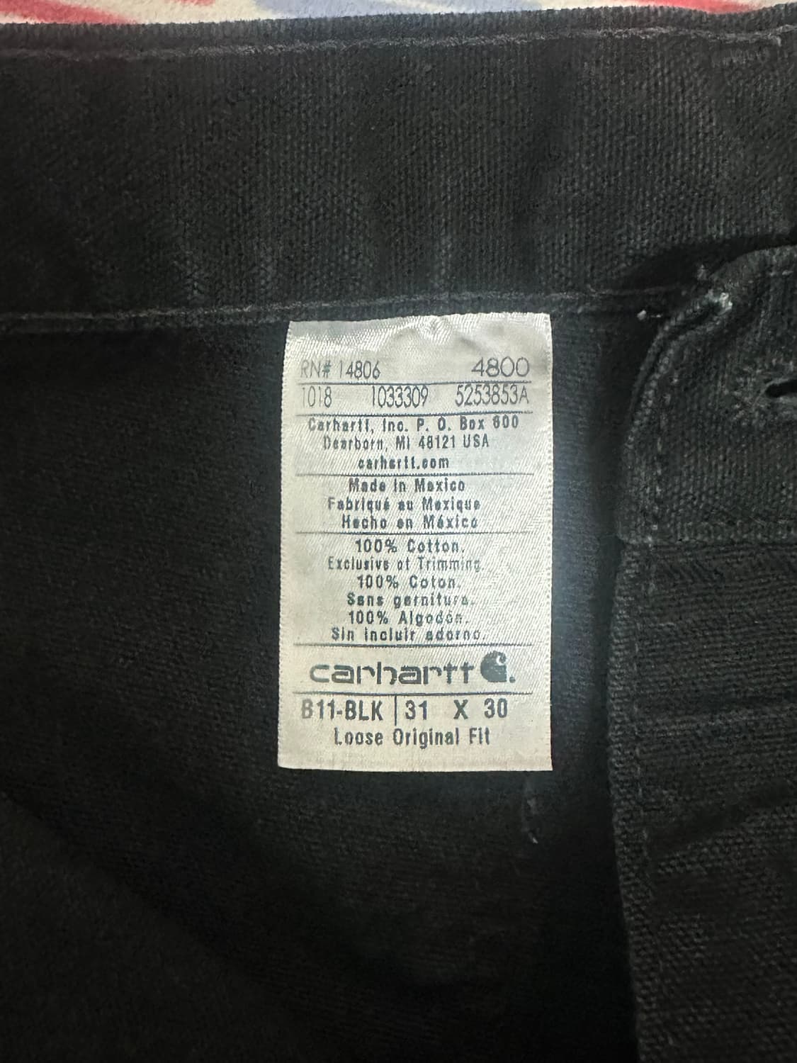 (31) 칼하트 카펜터 팬츠 B11 상품이미지5