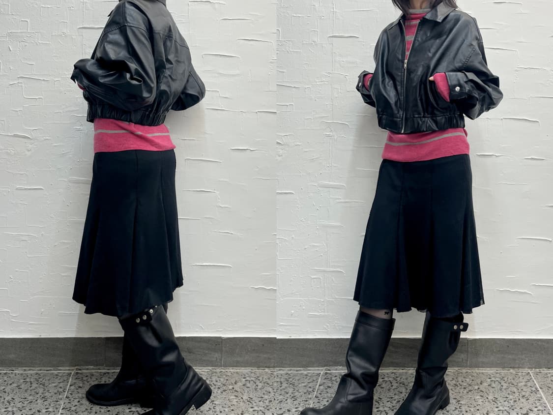 cropped leather jacket 상품이미지1