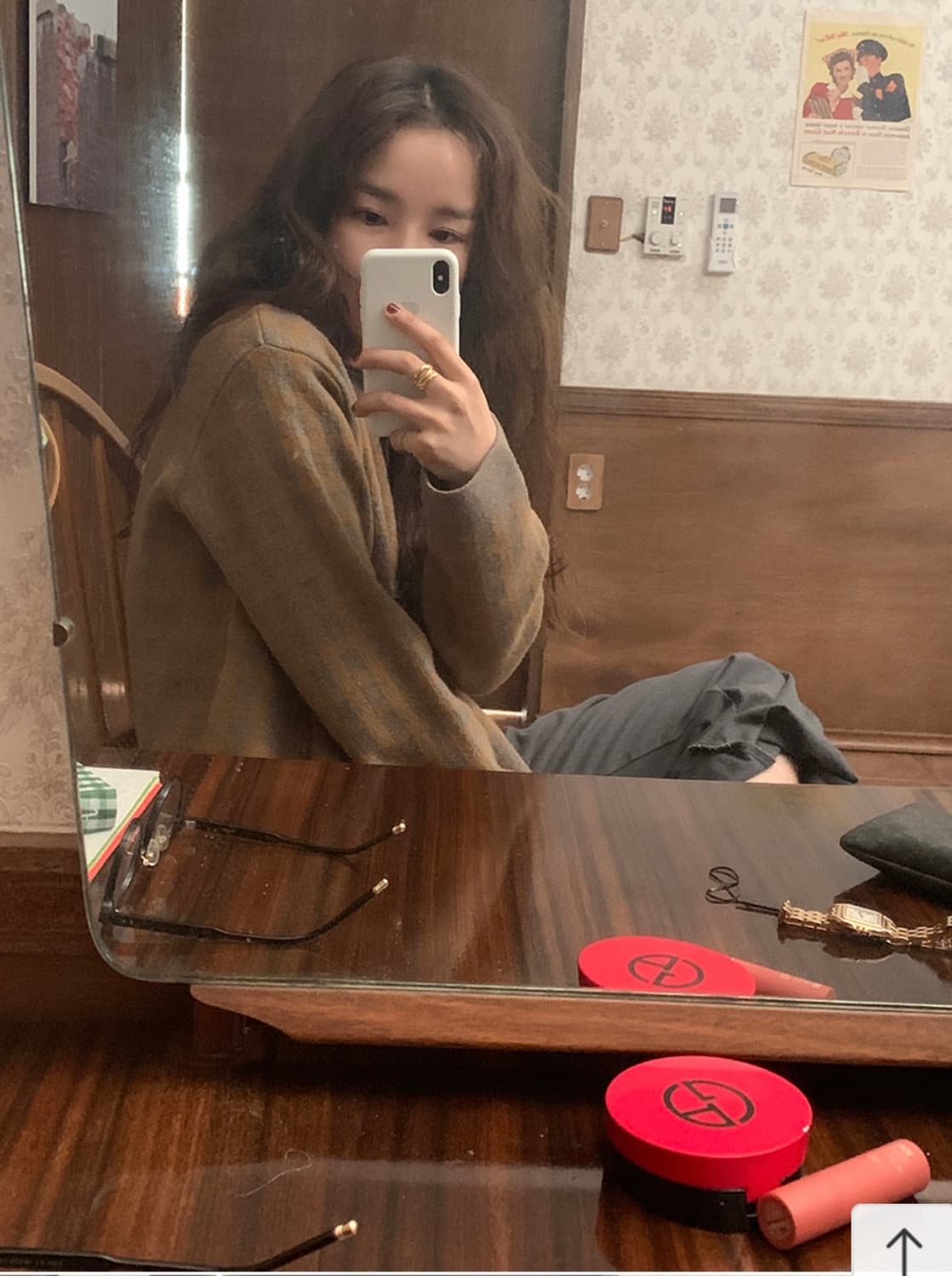 메이비베이비 디어리스트 체크 울 가디건 상품이미지3