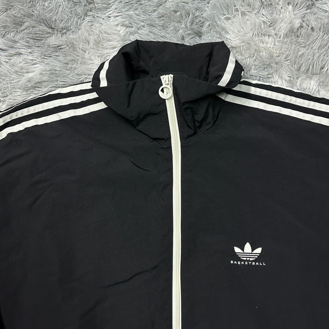 아디다스 베스킷볼 쉘 자켓 블랙 L 상품이미지2