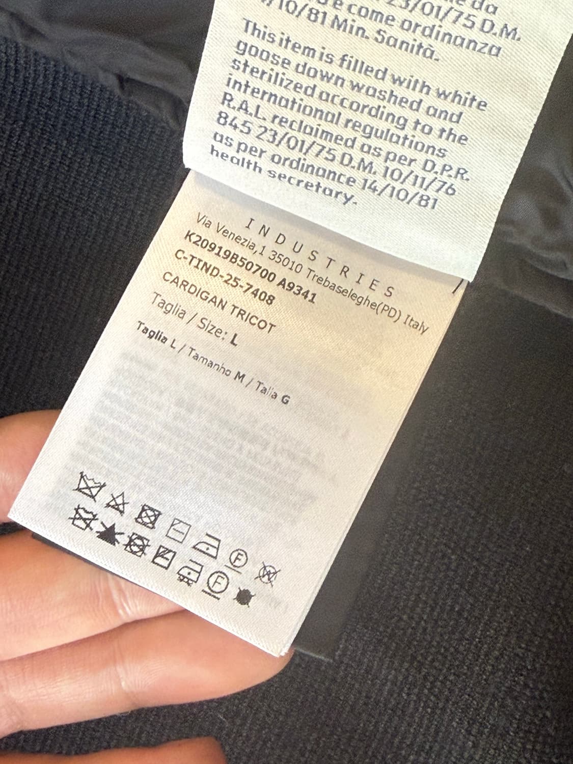 [L]25fw 몽클레어 트리콧 가디건 니트패딩 상품이미지8