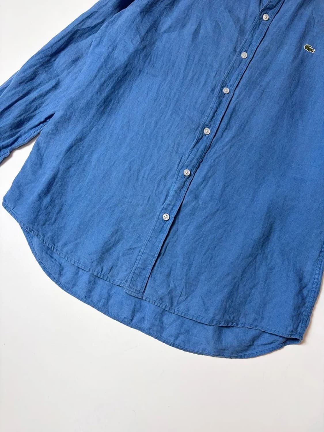 라코스테 오리지널 100% 린넨 헨리넥 셔츠 PN9301 상품이미지3