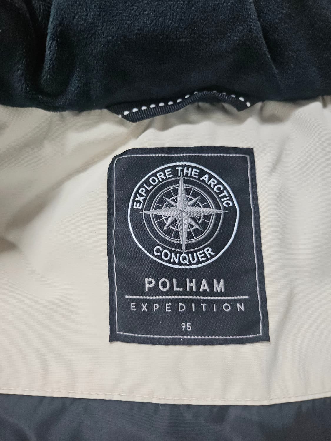 폴램 구스 다운 패딩  베이지 95 상품이미지7