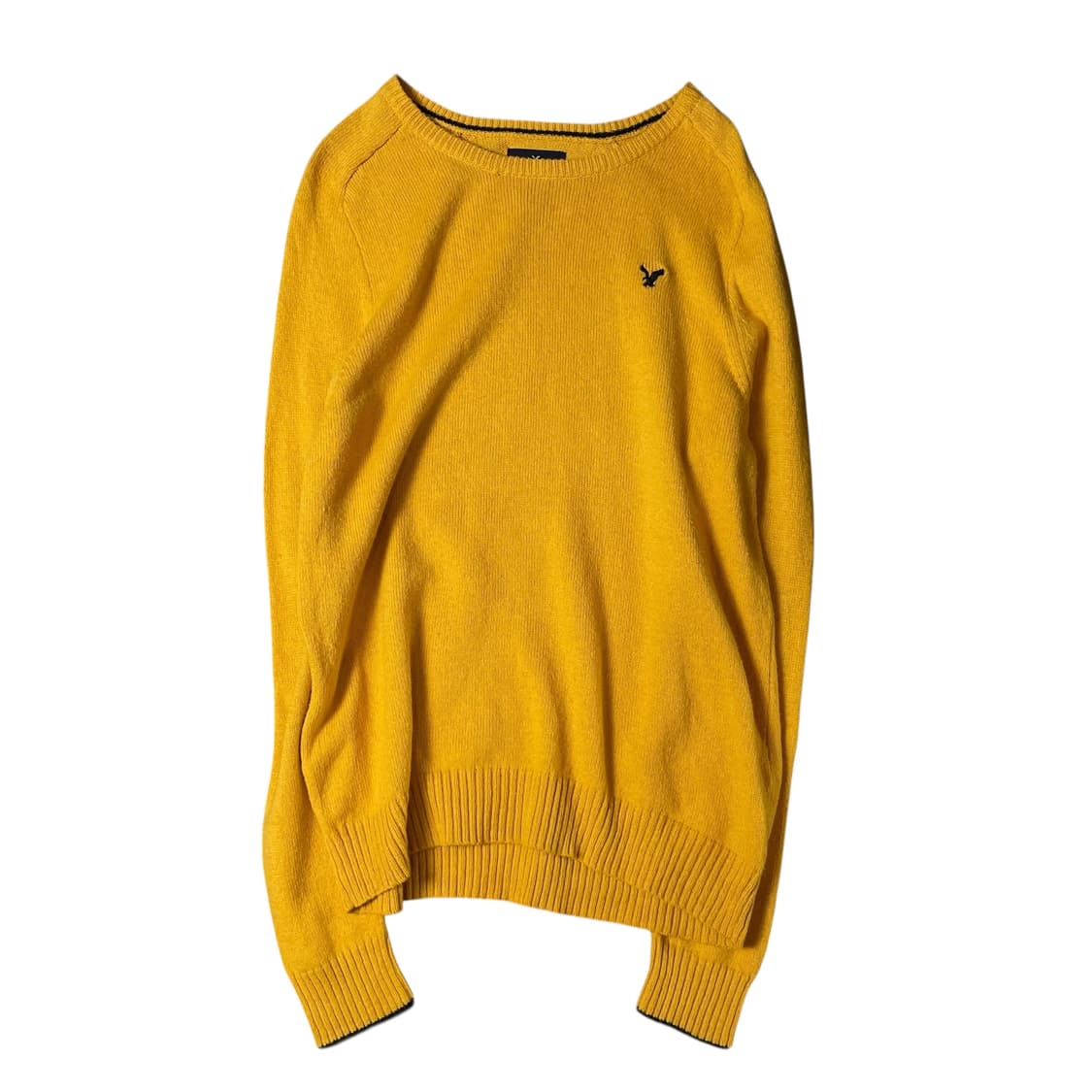 아메리칸이글 자수로고 머스타드 긴팔 니트 M 상품이미지1