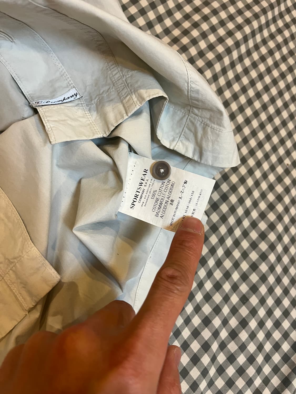 [M] CP컴퍼니 셔츠 / 라이트 그레이 상품이미지4