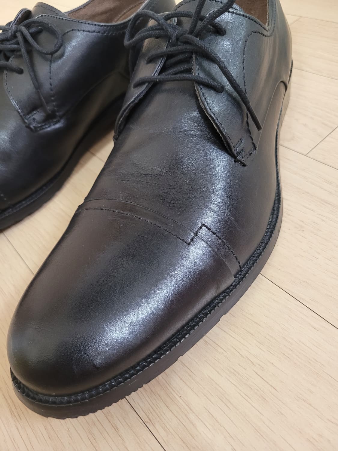 엘칸토 ELCANTO 스트레이트팁 더비 285 블랙 상품이미지4