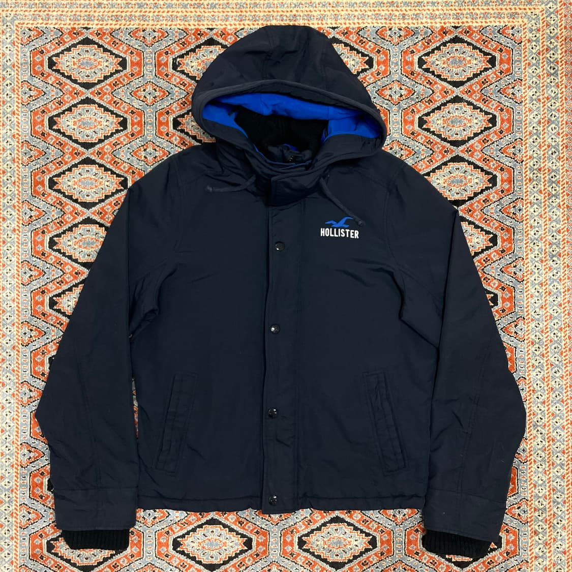 홀리스터 블랙 바람막이 점퍼 여성XL 상품이미지1