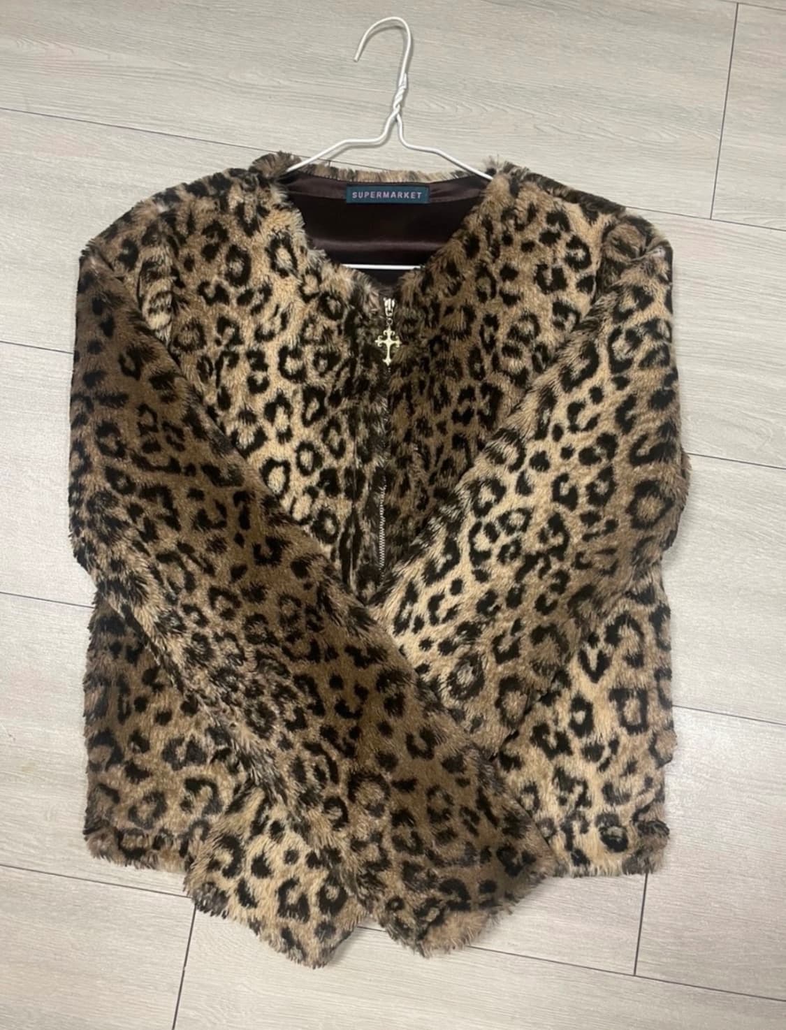 레오파드 퍼자켓 상품이미지3