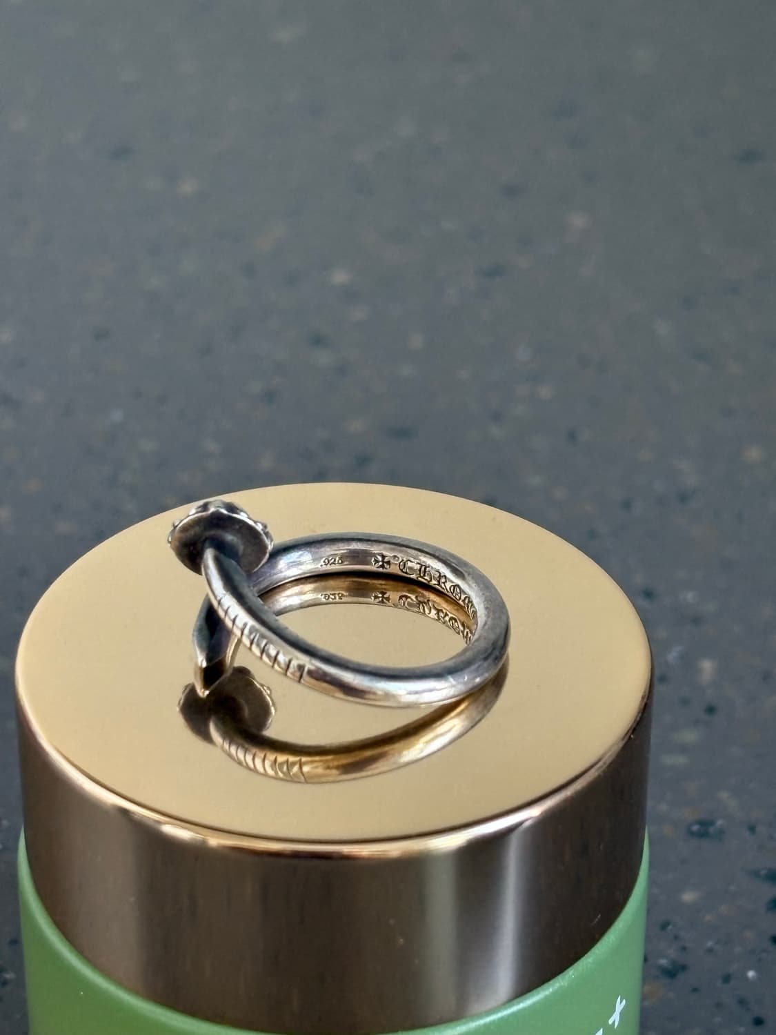 (정품) 크롬하츠 크로스 볼 네일링 size 16호 상품이미지2