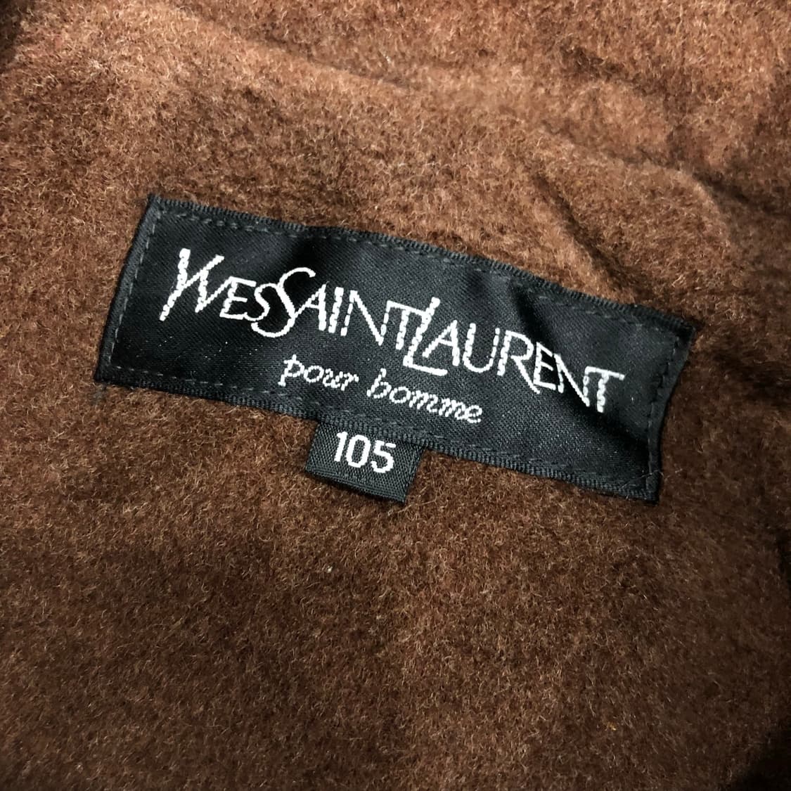 입생로랑 아카이브 울 브라운 미니멀 블루종 자켓 상품이미지4