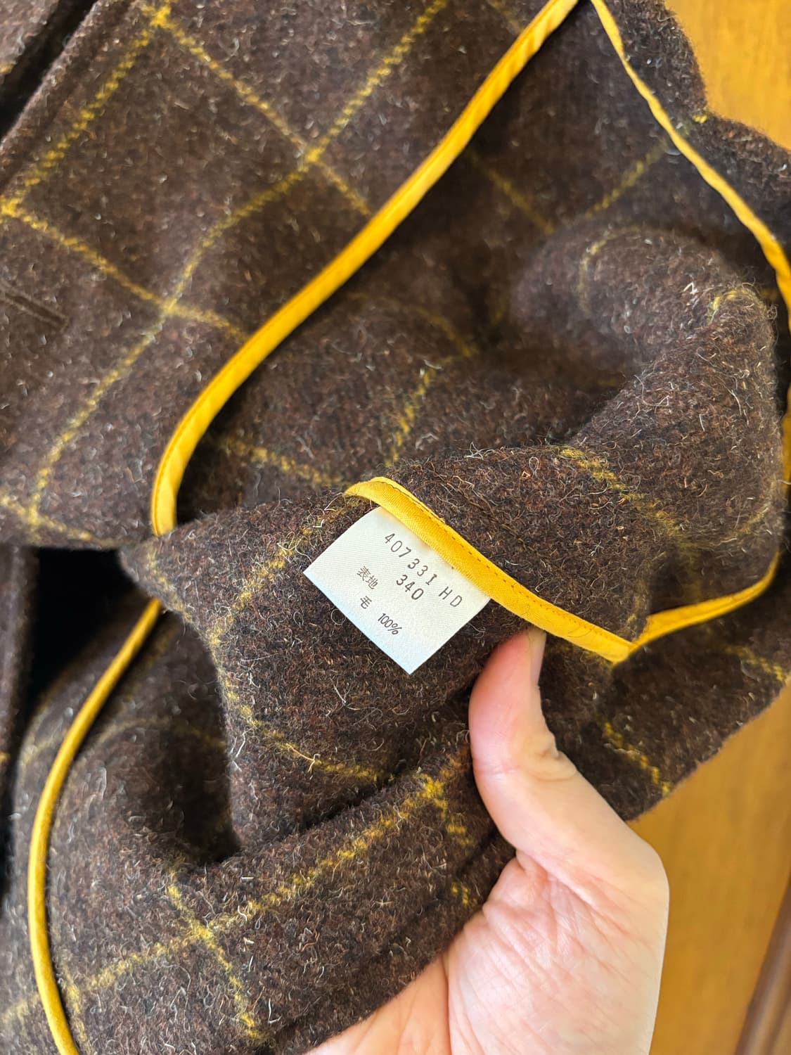 폴스미스 브라운 체크 트위드 블레이저 상품이미지5