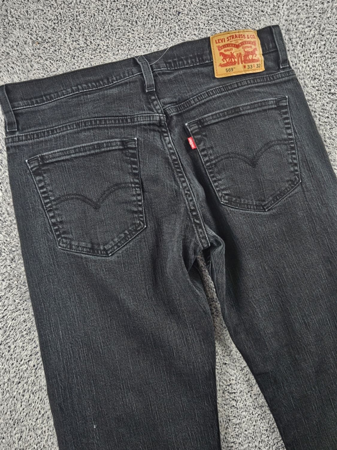 리바이스 569 블랙 데님 진 팬츠 ( 33X32 ) / 11336 상품이미지9
