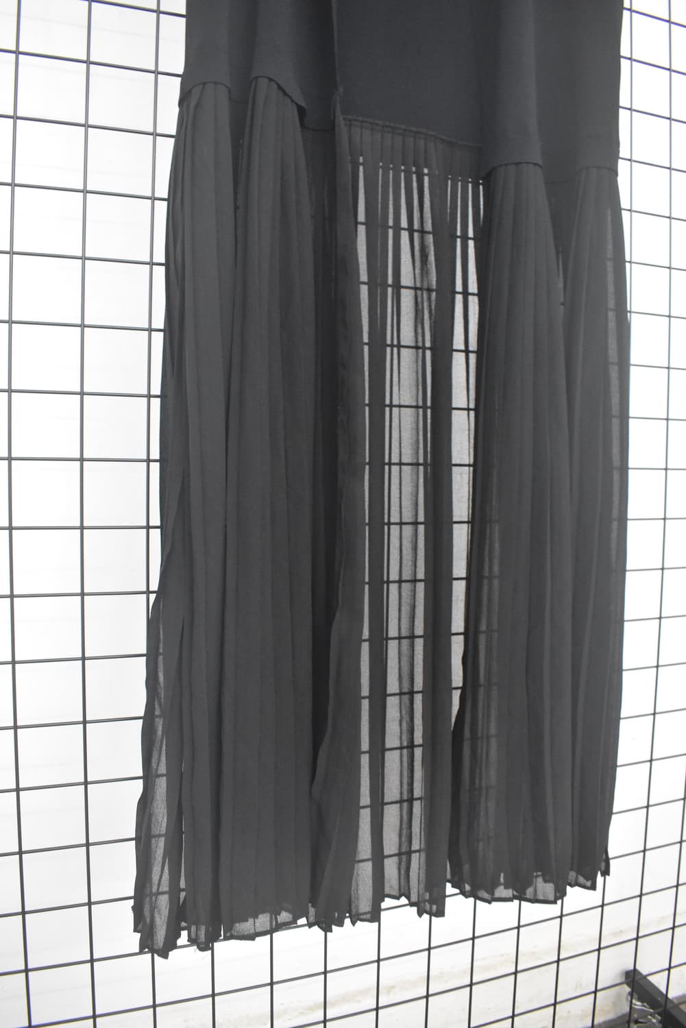 Black Chiffon Layered Long Vest 상품이미지2