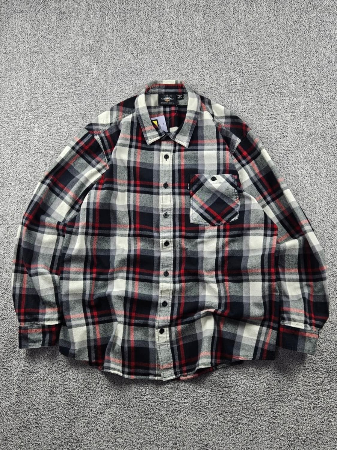 할리데이비슨 체크 패턴 바이커 셔츠 ( 3XL ) / 11112 상품이미지1