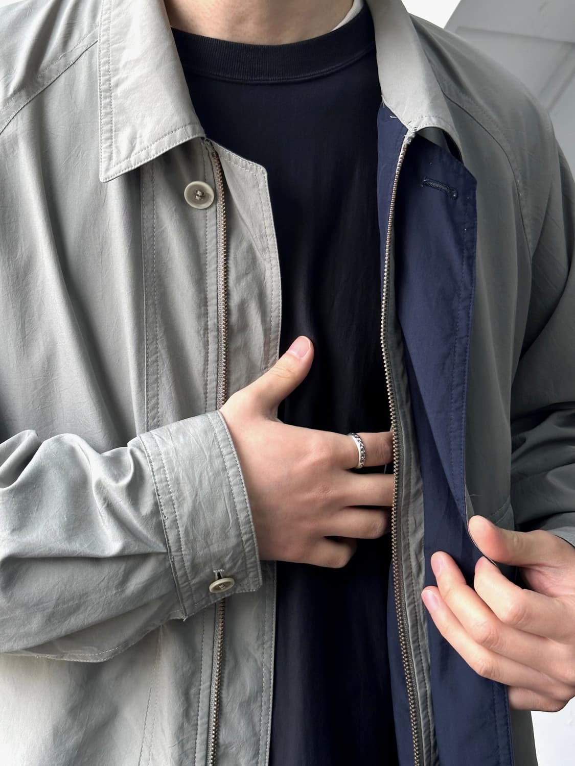 High count fabric design blouson 상품이미지9