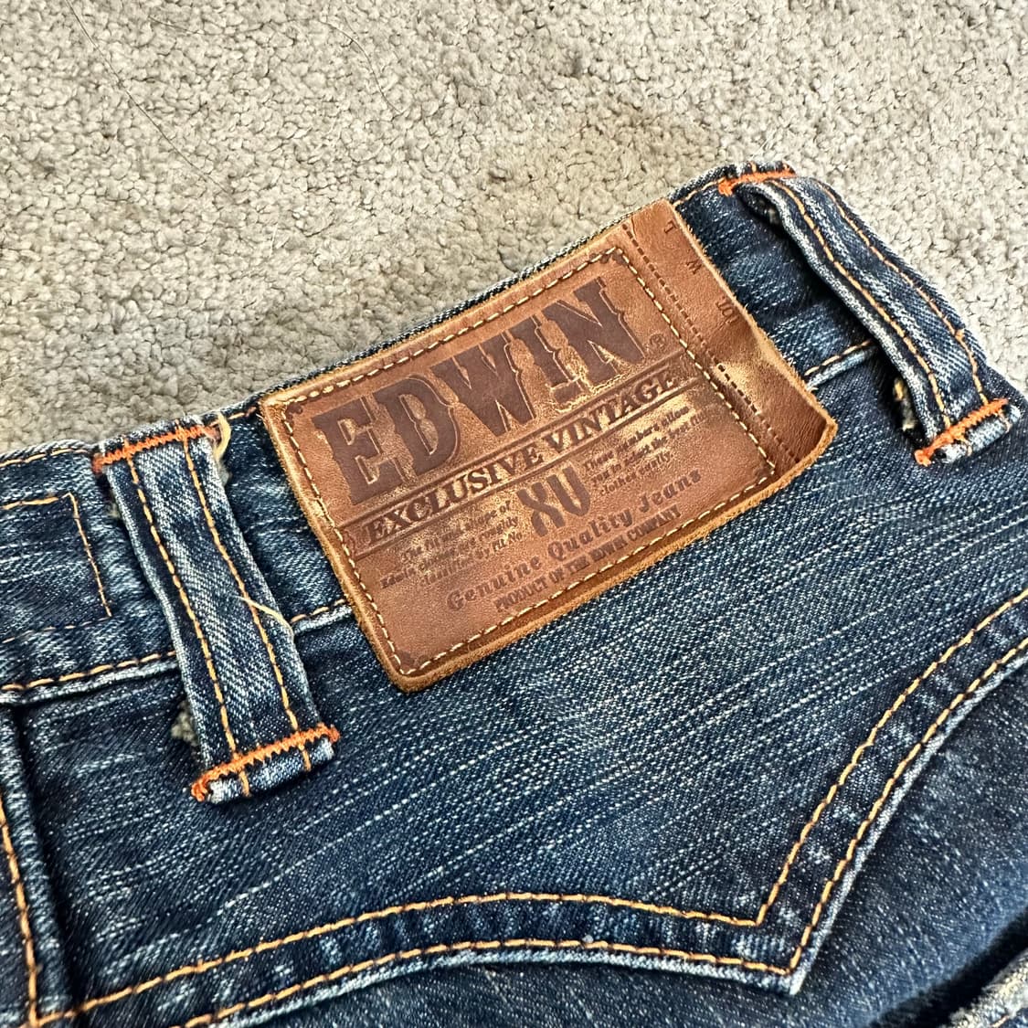 에드윈 424XVS 빈티지 워싱 데님 팬츠(28) 상품이미지7