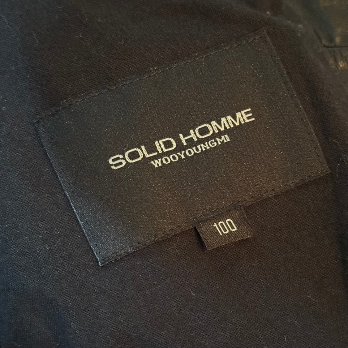 솔리드옴므 12f/w 사선 지퍼 바이커 자켓 판매합니다 상품이미지6