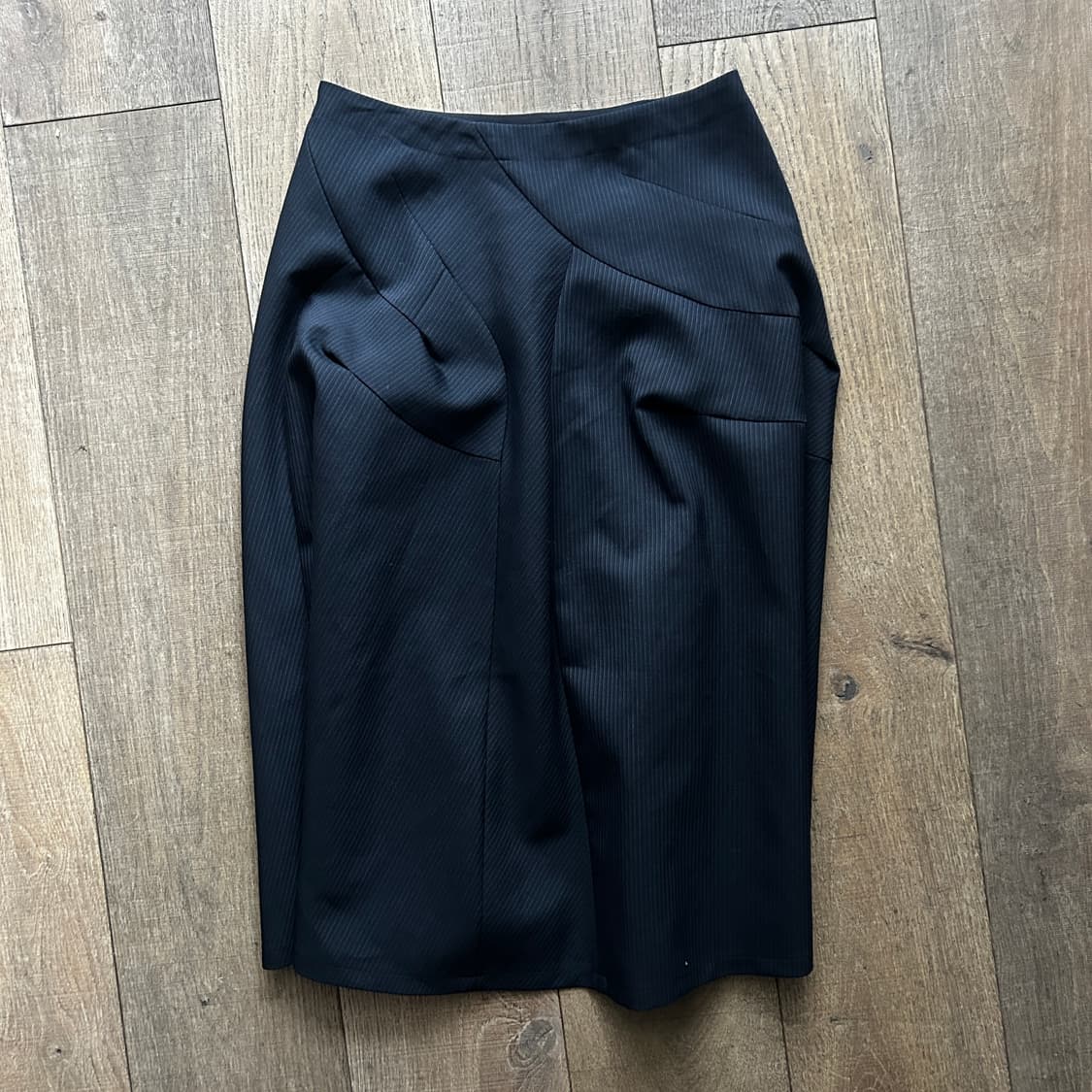 Stripe Cuttingline Transformed Skirt 상품이미지3