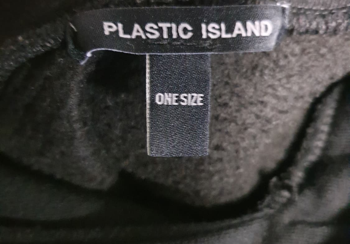 플라스틱아일랜드 기모 왕끈  롱 후드티 블랙 (OS) 상품이미지3