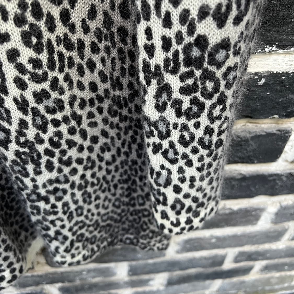 레오파드 터틀넥 모헤어 니트 상품이미지3