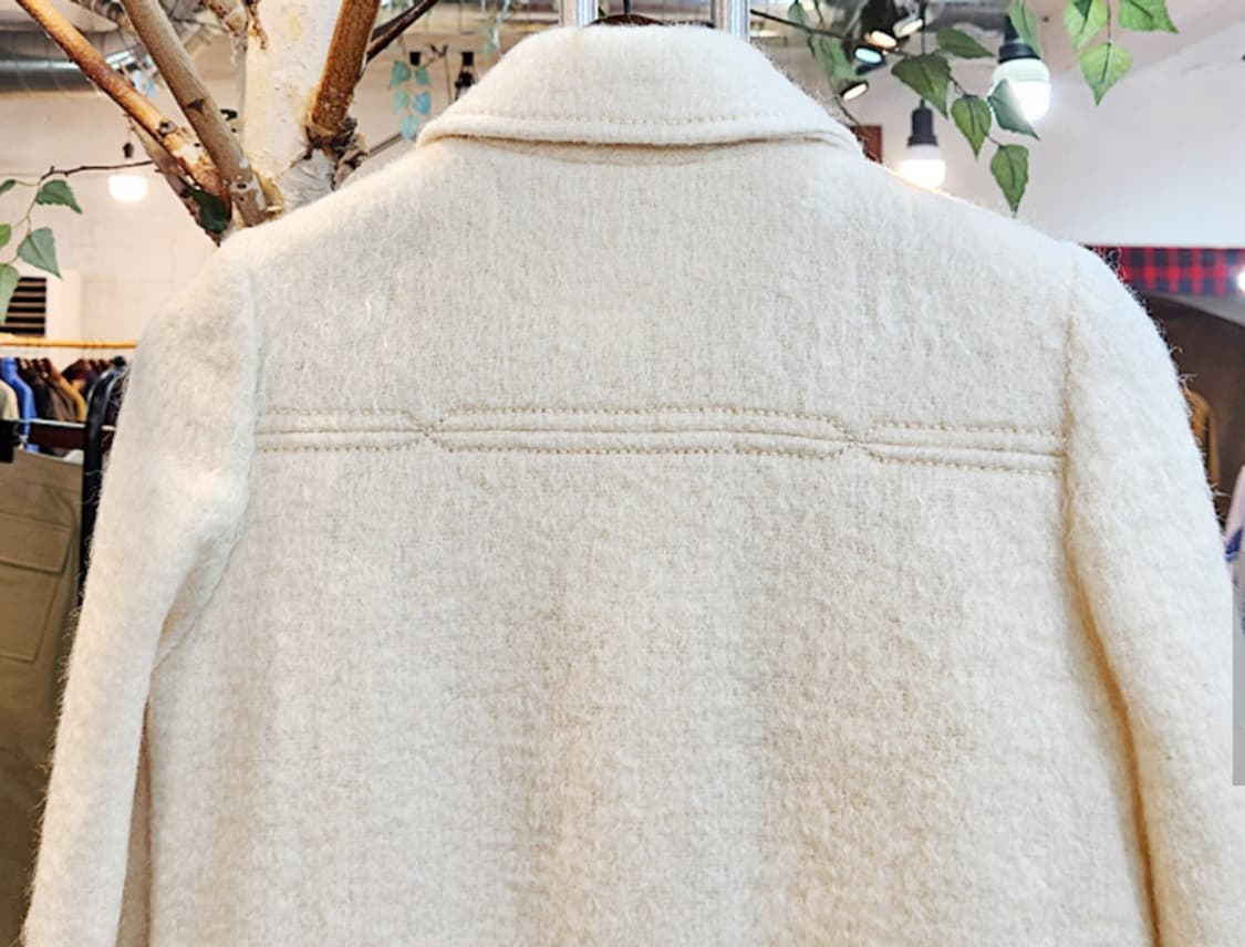 ROGA 일본 빈티지 도톰한 울 아이보리 코트 상품이미지7