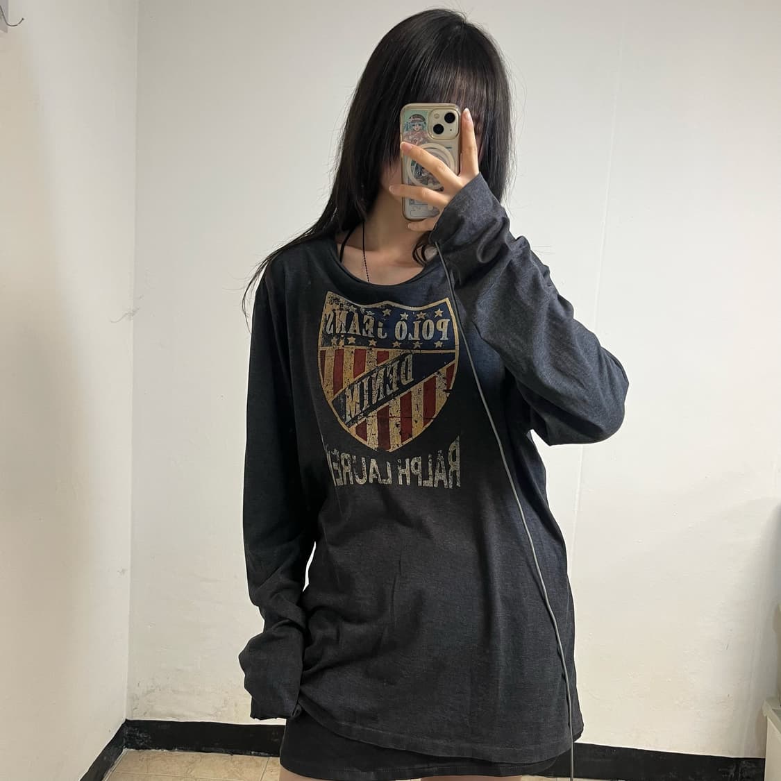 90s Polo Jeans USA Flag Long Sleeve 상품이미지1