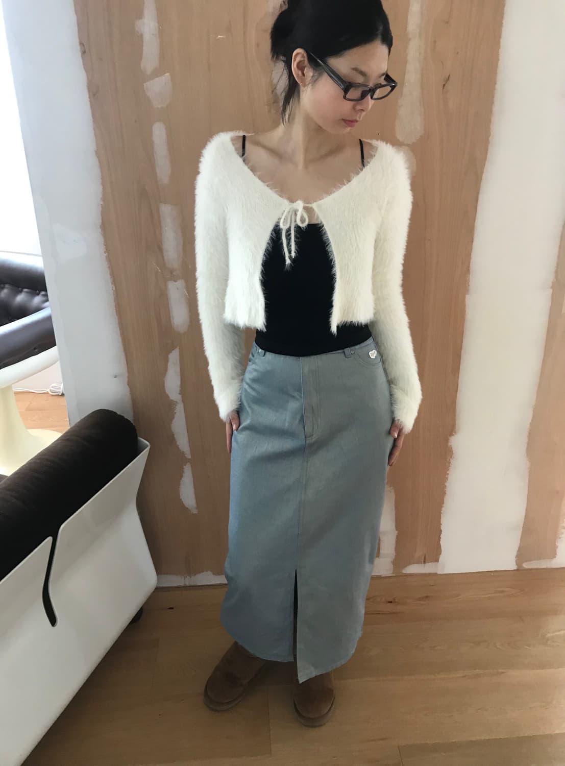 vintage ribbon knit cardigan 상품이미지4