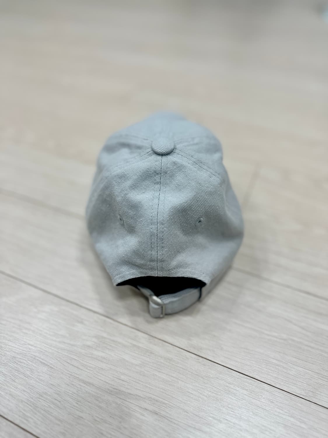 [마뗑킴] 레터링 워시드 볼캡 라이트그레이 F 상품이미지5