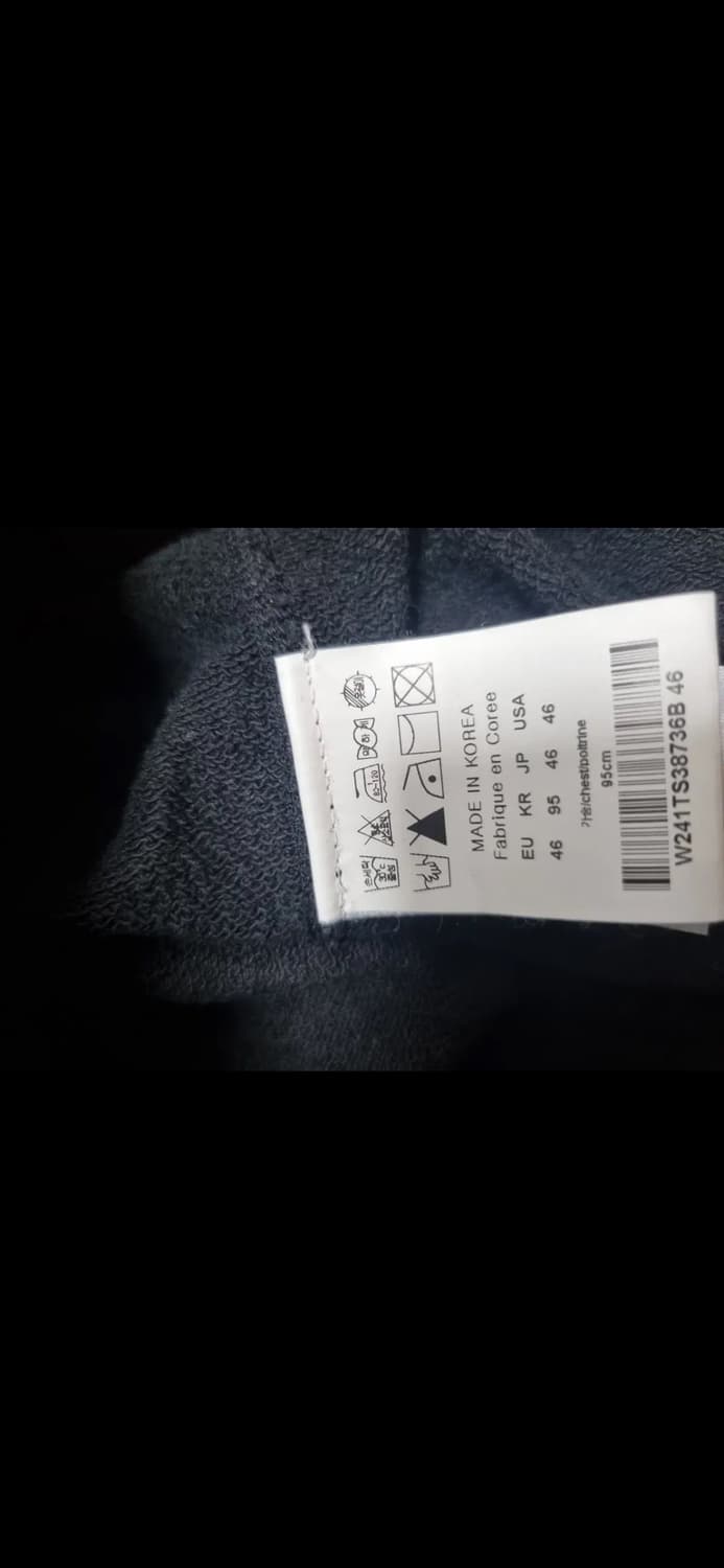 우영미 그라데이션 엠보싱 백로고 후드티 상품이미지6