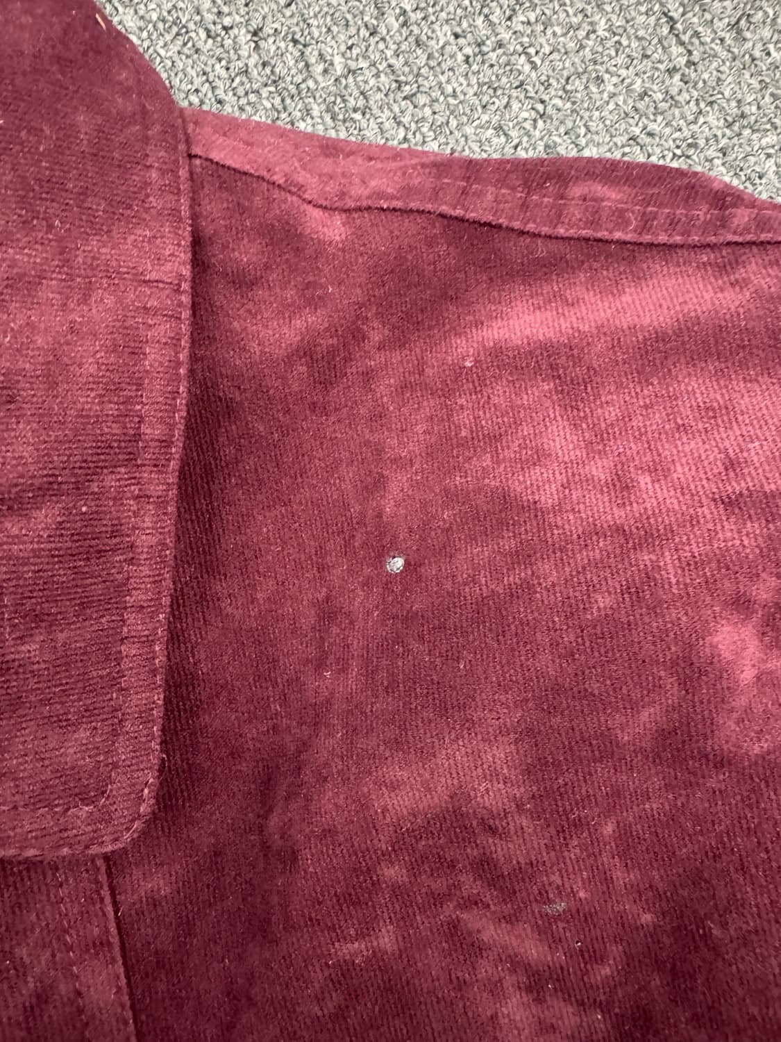 OS)World Top 빈티지 퍼플 코듀로이 블루종 봄버 자켓 상품이미지5