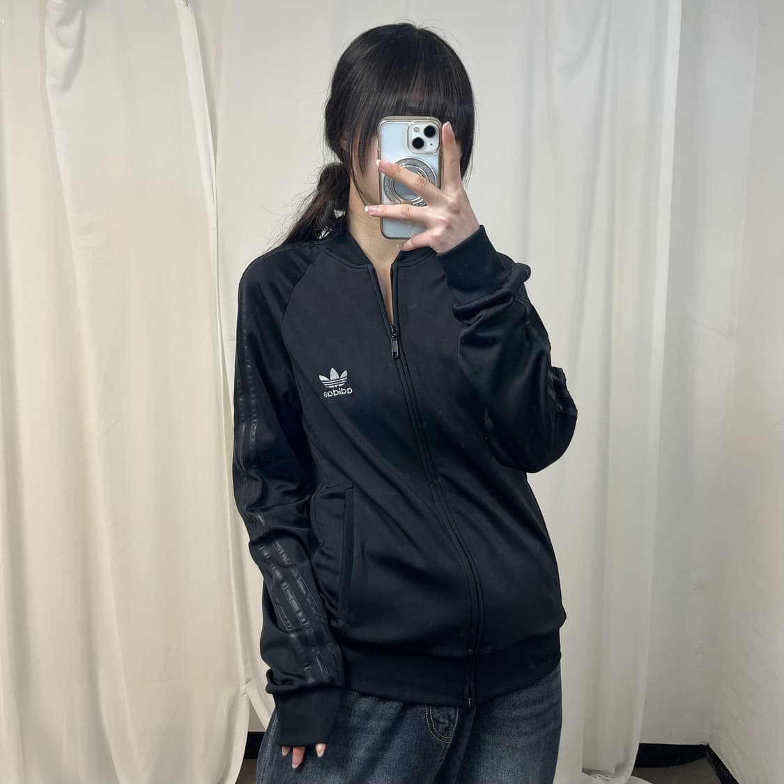 Adidas Superstar black jersey 상품이미지2