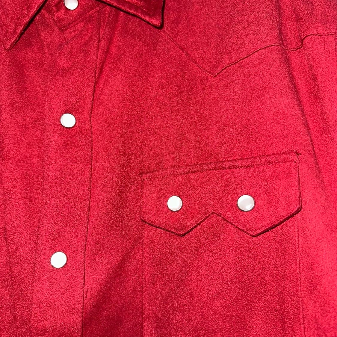 [JP VTG] 레드 웨스턴 스웨이드 셔츠 상품이미지4