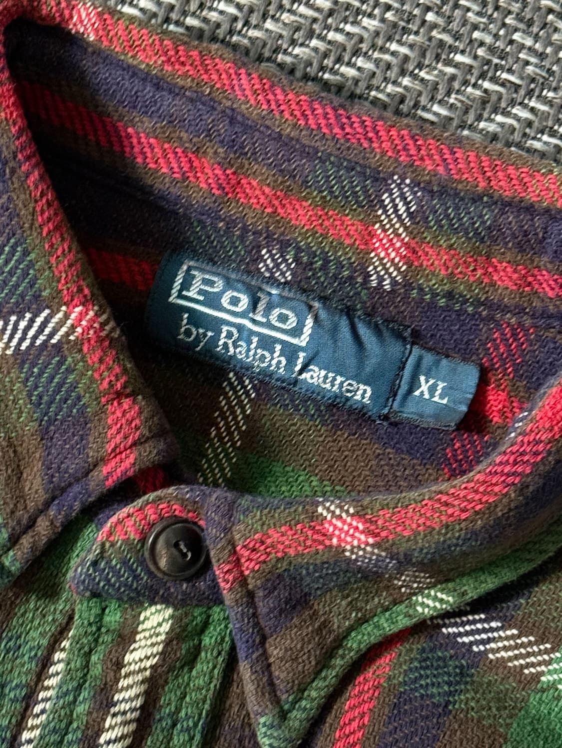 90s 폴로 랄프로렌 헤비 플란넬 체크 셔츠 (100-105) 상품이미지3