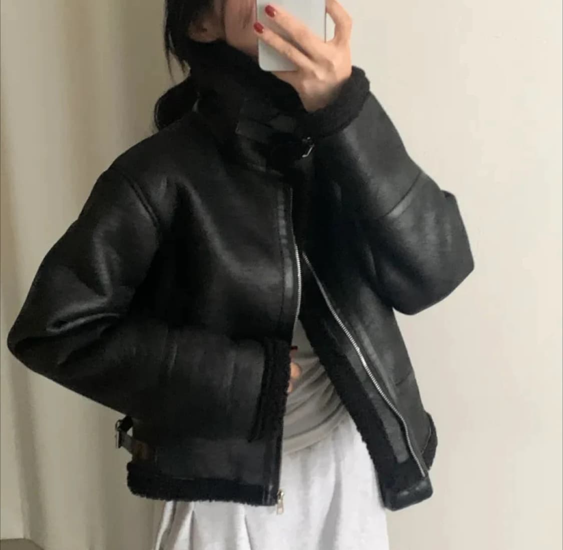 무스탕 블랙 상품이미지1