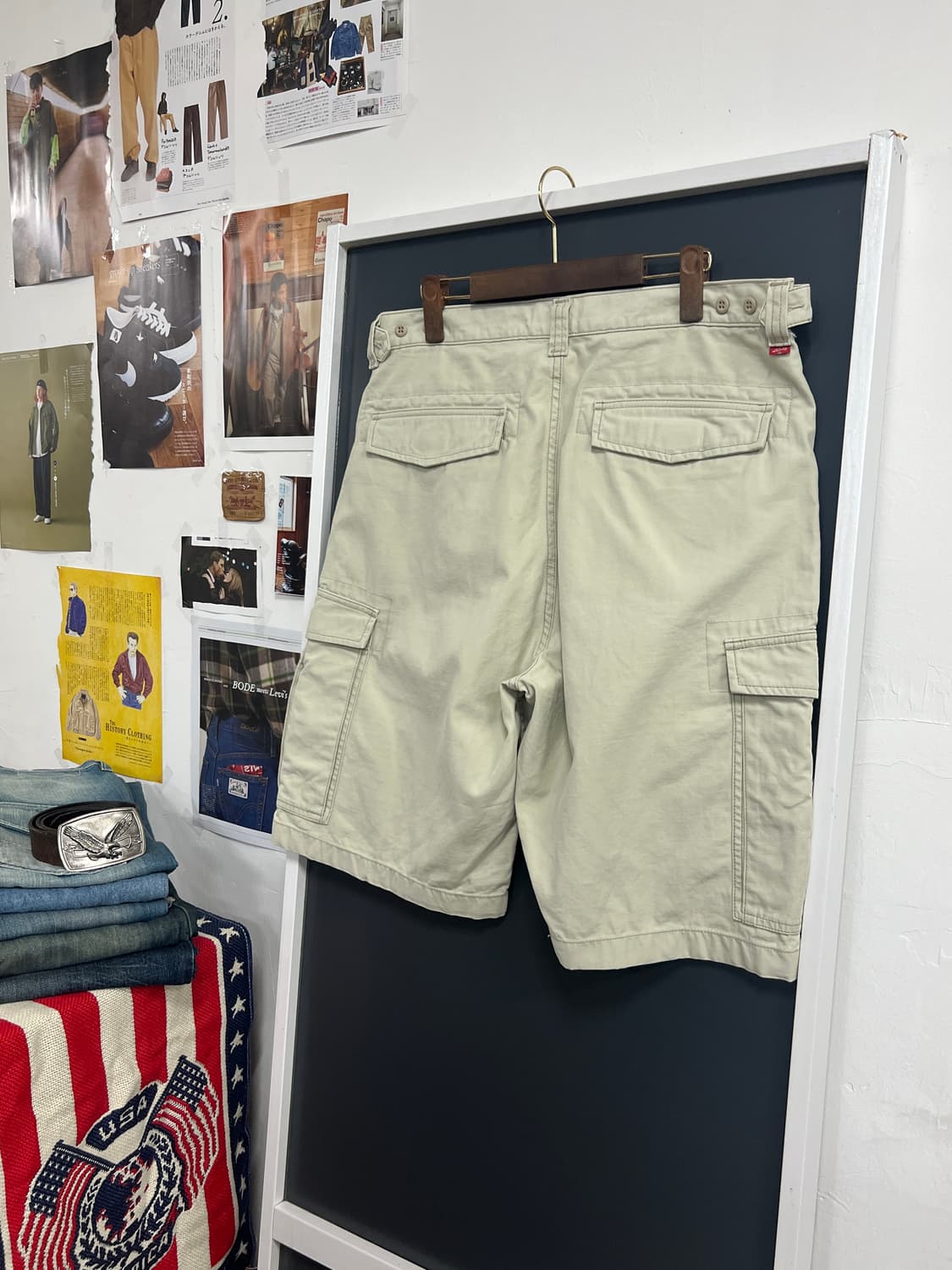 00s Levis 리바이스 카고 연베이지 하프 팬츠  상품이미지9