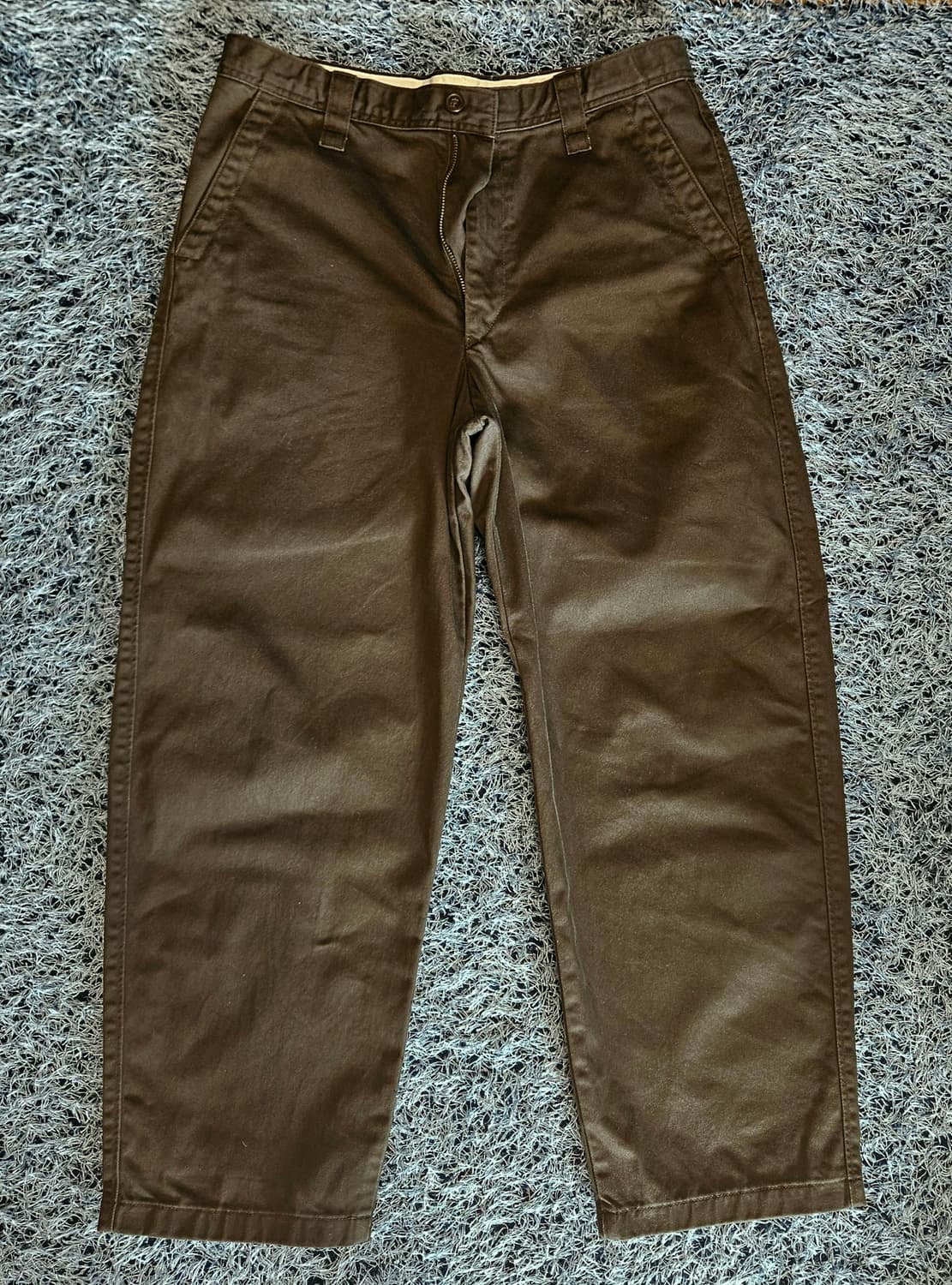 유니클로 U 와이드핏 치노 39 브라운 상품이미지1